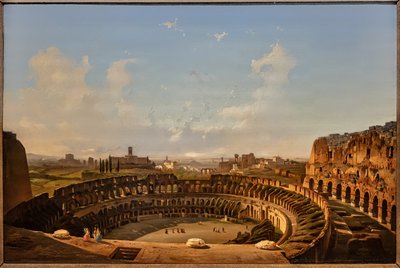 Vista interna del Colosseo da Ippolito Caffi