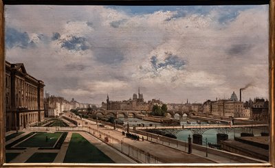 Veduta di Parigi dal Palazzo del Louvre da Ippolito Caffi