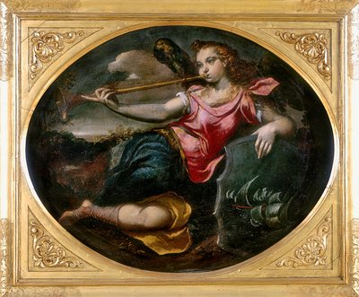 Fama, opera di Ippolito Scarsella, noto anche come lo Scarsellino, conservata alla Galleria Estense di Modena da Ippolito Scarsella