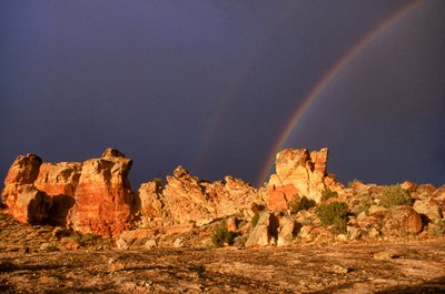 Antico sito Anasazi, Castle Rock, Colorado da Ira Block