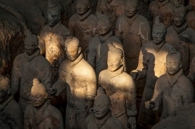 Al Museo dei Guerrieri di Terracotta, scene dei vari guerrieri nell