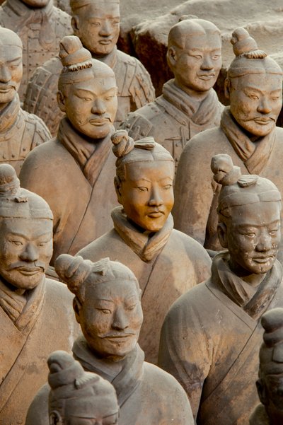 Al Museo dei Guerrieri di Terracotta, scene dei vari guerrieri nell