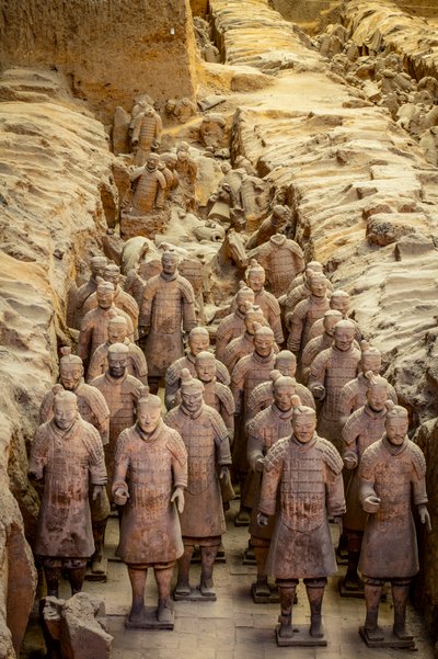 Al Museo dei Guerrieri di Terracotta, scene dei vari guerrieri nell