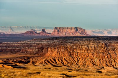 Da Gooseneck State Park, Utah, vista su Monument Valley, 2012 da Ira Block