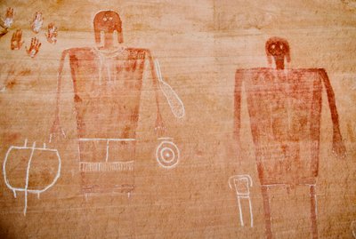 Arte rupestre degli Anasazi e di altri abitanti dei pueblos dei Four Corners da Ira Block