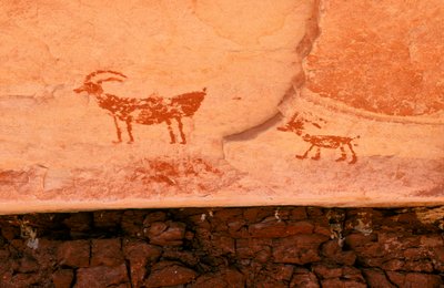 Arte rupestre degli Anasazi e di altri abitanti dei pueblos nelle Quattro Co... da Ira Block