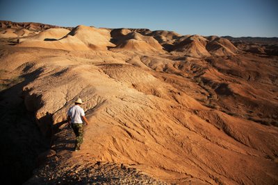 Scene intorno a Wu Cai Wan nel deserto del Gobi, Xinjiang, Cina occidentale, 2007 da Ira Block