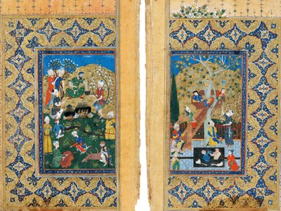 Picnic. Miniatura dalla leggenda di Yusuf e Zalikha di Jami da Iranian Master