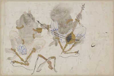 Due demoni incatenati, XV secolo da Iranian Master