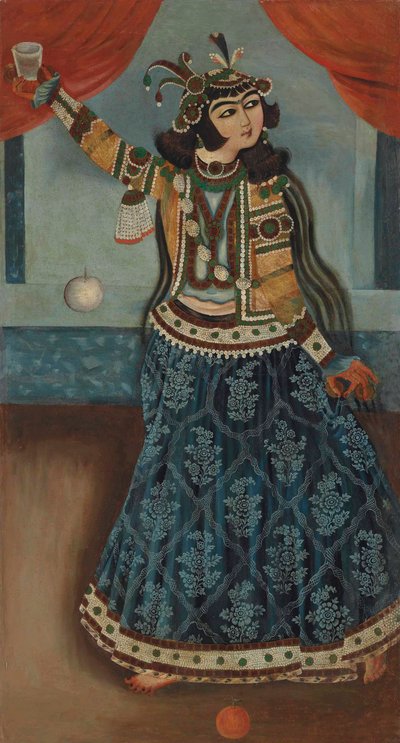 Una ballerina in un vestito blu da Iranian School