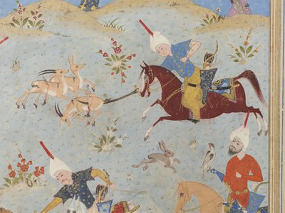 Folio da un Khamsa da Iranian School