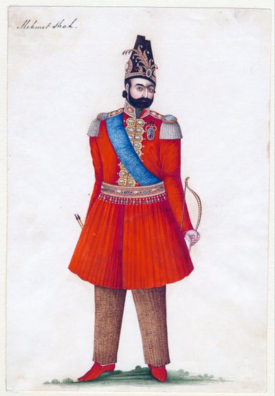 Mohammad Shah Qajar (1808-1848), re di Persia da Iranian School