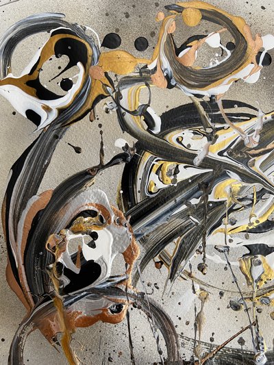 Fluid Gold - Abstract da Irene Chua