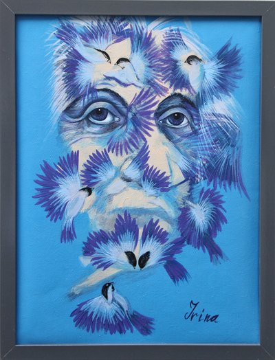 Albert Einstein e cince, 2015 da Irina Corduban