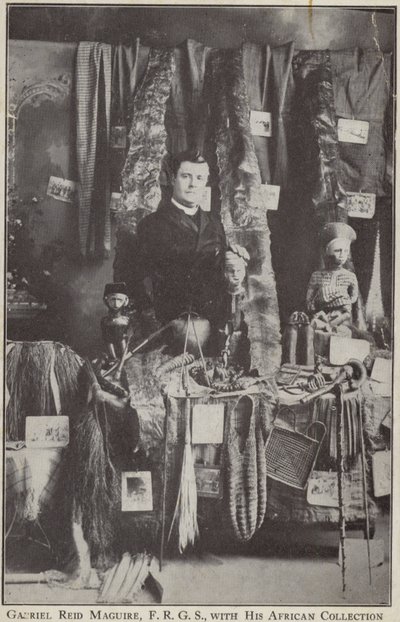 Gabriel Reid Maguire, esploratore irlandese, con la sua collezione africana da Irish Photographer