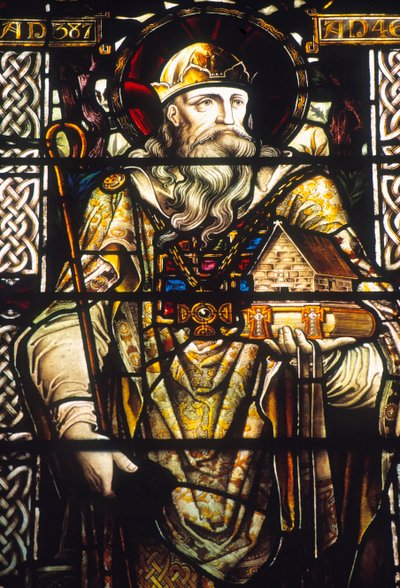 Vetrata raffigurante San Patrizio da Irish School