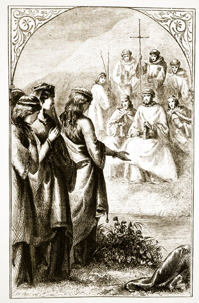 La visione del sinodo dei chierici, da The Trias Thaumaturga, o Tre santi miracolosi d