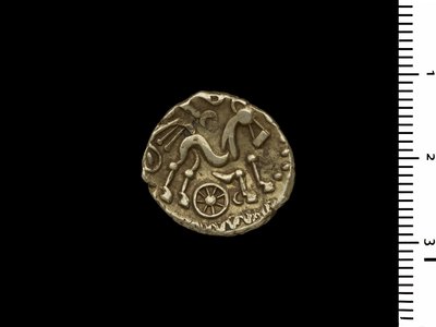 Moneta dal Tesoro di Henley, c.50 a.C. (oro) da Iron Age