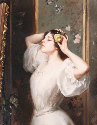 La Rosa Gialla, c.1900 da Irving Ramsay Wiles