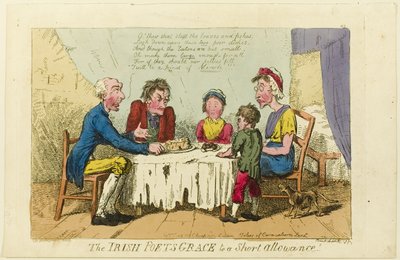 Poeti irlandesi grazia a breve razione! da Isaac Cruikshank