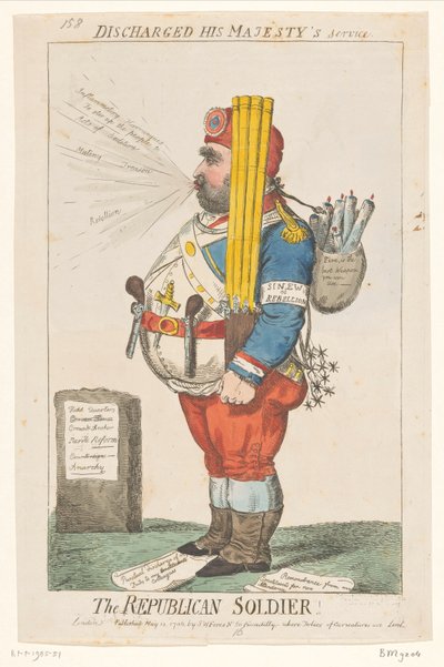 Caricatura di Charles James Fox da Isaac Cruikshank