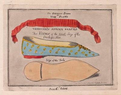 Il rossore della Duchessa o la fiamma di York da Isaac Cruikshank
