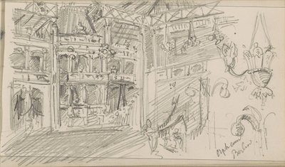 Interno del teatro Orpheum a Berlino da Isaac Gosschalk