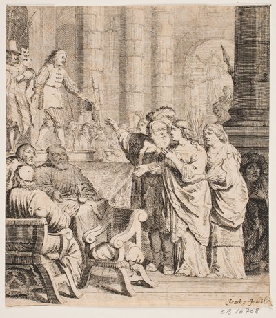 Composizione con figure in costumi del XVII secolo da Isaac Isaacsz