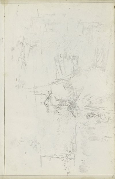 Abklatsch van de krijttekening op blad 5 verso da Isaac Israels