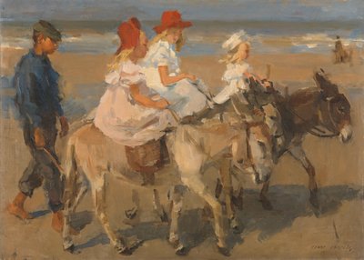 Giri in asino sulla spiaggia da Isaac Israels