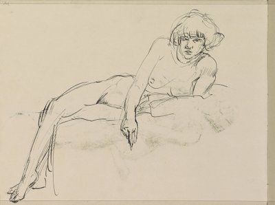 Nudo femminile reclinato da Isaac Israels