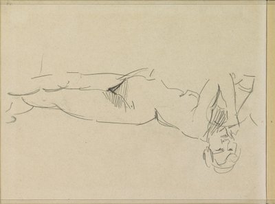 Nudo femminile reclinato da Isaac Israels