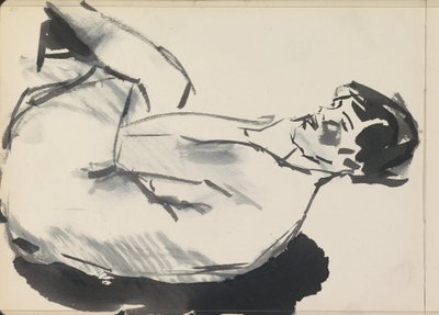 Nudo femminile seduto da Isaac Israels