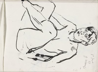 Nudo femminile seduto da Isaac Israels