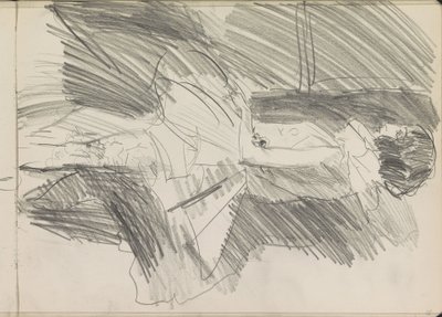 Danzatrice in piedi, di profilo da Isaac Israels