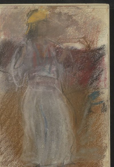 Donna in piedi in abiti orientali da Isaac Israels