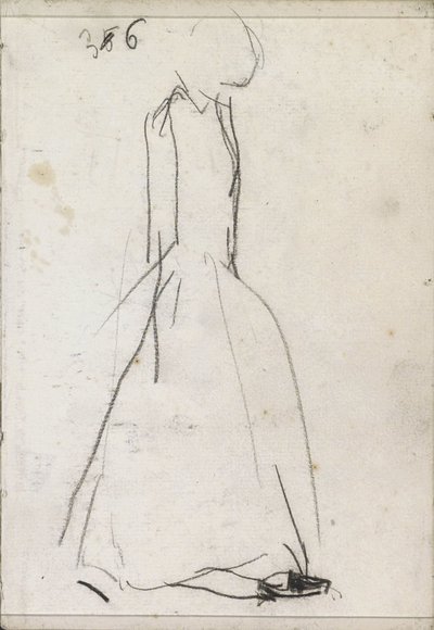 Donna in piedi, di profilo da Isaac Israels