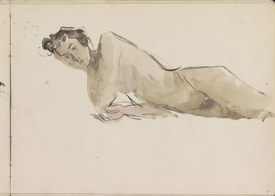 Nudo femminile in piedi da Isaac Israels