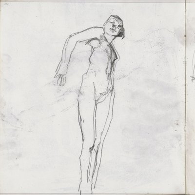 Nudo femminile in piedi da Isaac Israels