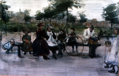 La panchina del parco, Amsterdam da Isaac Israels
