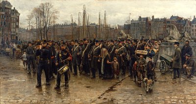 Trasporto di soldati coloniali da Isaac Israels