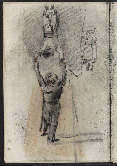 Due acrobati, forse sul palco da Isaac Israels