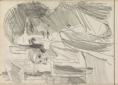 Due donne a un tavolo, forse su una terrazza da Isaac Israels