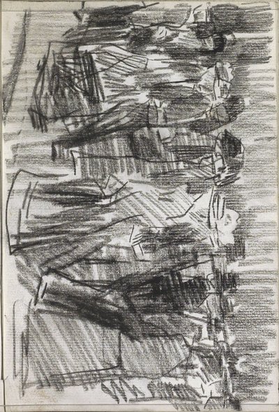 Donne e uomini per strada da Isaac Israels