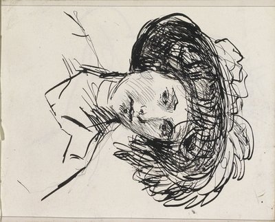 Testa di donna con cappello da Isaac Israels