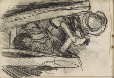 Giovane uomo seduto da Isaac Israels