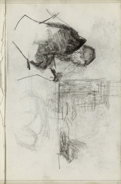 Uomo seduto, di profilo da Isaac Israels