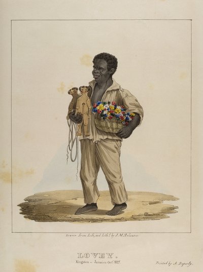 Lovey, tavola 8 da Schizzi di carattere..., 1838 da Isaac Mendes Belisario