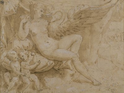 Leda e il Cigno da Isaac Oliver