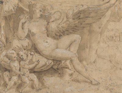 Leda e il cigno da Isaac Oliver